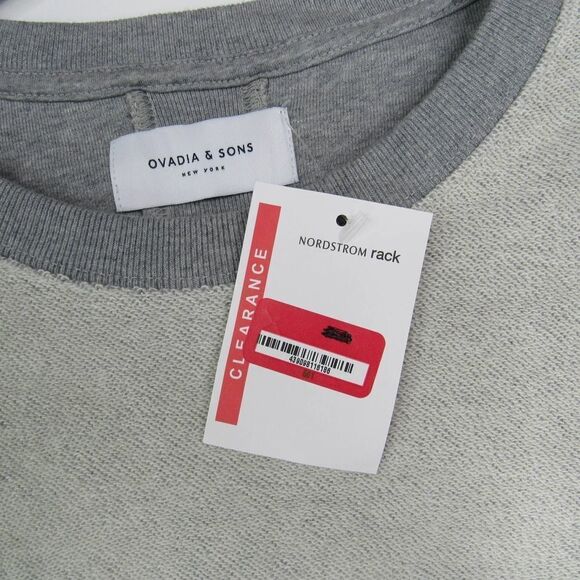 Ovadia And Sons Inside Out Crew Neck Sweatshirt Heather Gray Sz XL - Picture 4 of 7